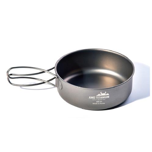 Titanium Camping Sanding Small Bowl 490ml Outdoor Cookware Backpacking Hiking Picnic Solo Camping Gr